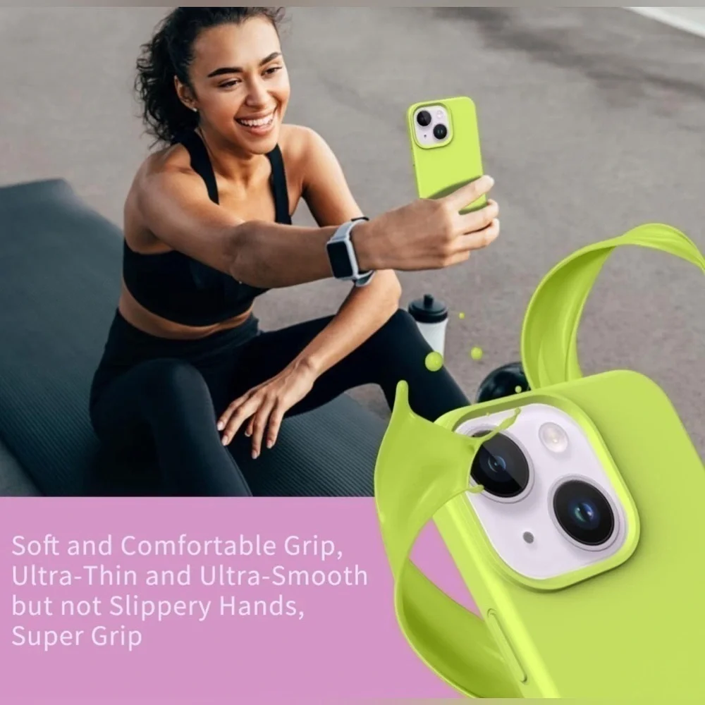 QHOHQ [5 in 1] for iPhone 14 Plus Case New